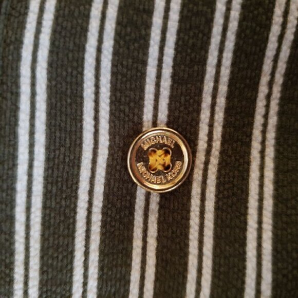 Michael Kors Chiffon Crepe Stripped Womens Blouse - Picture 11 of 12